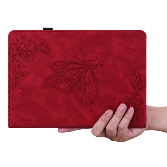 Case for Lenovo Tab M11, Butterfly, red