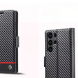 Flip case for Samsung Galaxy S23 Ultra, Carbon LC.IMEEKE, black