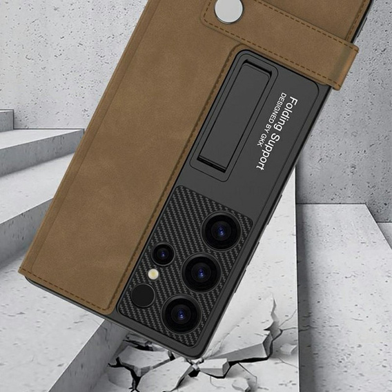 Flip case for Samsung Galaxy S25 Ultra, GKK Card Slot Wallet, black