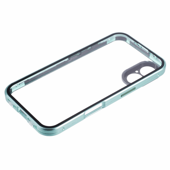 Case for iPhone 16, Magnetic Dual Glass, green