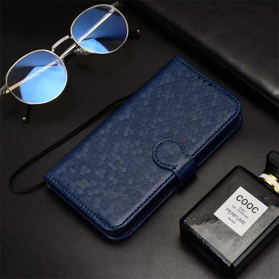 Flip case for T Phone 3 5G, Wallet Rhombus, blue