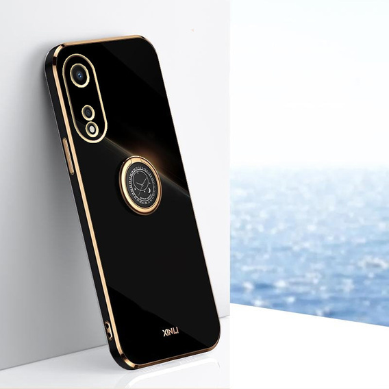 Case for Oppo A78 5G, Electro Ring, black