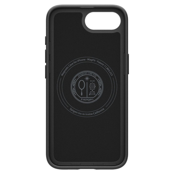 Spigen case for iPhone 16E, Thin Fit Mag, black + 9H tempered glass