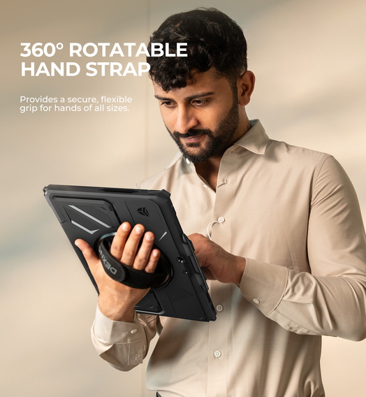 Dexnor 360° case with strap and stylus holder for Microsoft Surface Pro 11/10/9