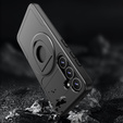 MagSafe case for Samsung Galaxy S24, Military Magnet, Hybrid Case, black