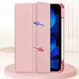 Case for iPad 10.9 2022 10 Gen, Smartcase Hybrid, with stylus space, pink