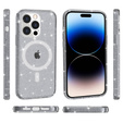 Case for iPhone 14 Pro, Dropproof MagSafe Glitter, black