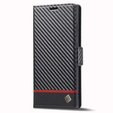 Flip case for Samsung Galaxy S24 Ultra, Carbon LC.IMEEKE, black
