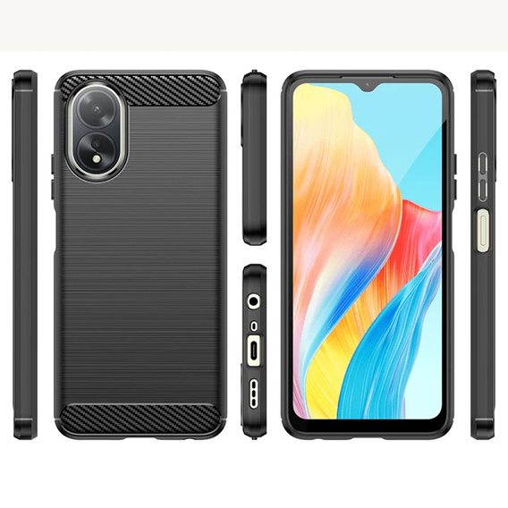 Case for Oppo A38 4G / Oppo A18 4G, Carbon, black