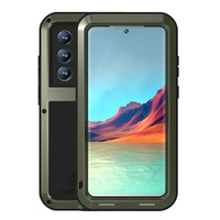 Love Mei Case for Samsung Galaxy S22 Ultra, armored without glass, green