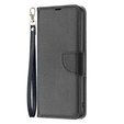 Flip case for Samsung Galaxy A34 5G, Wallet Litchi Magnet, black