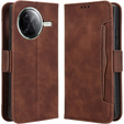 Flip case for Xiaomi Poco F7 Pro, Card Slot, brown