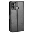 Flip case for Infinix Hot 12 Play 4G, Crazy Horse Wallet, black