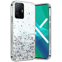 Case for Xiaomi 11T / 11T Pro, Glittery, transparent