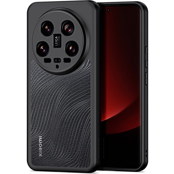 DuxDucis case for Xiaomi 14 Ultra, Aimo case, transparent / black