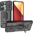 Case for Xiaomi Redmi Note 13 Pro 4G / Xiaomi Redmi Note 14S / Xiaomi Poco M6 Pro 4G, KickStand Camera Lens, black
