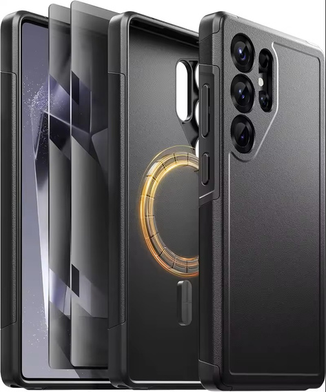 Case for Samsung Galaxy S25 Ultra, Tongate MECH Series Clip, black