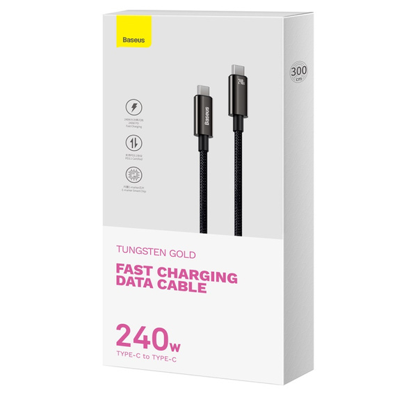 USB-C to USB-C 240 W cable with Power Delivery technology for devices with a USB-C connector
