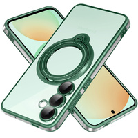 Magnetic Case for Samsung Galaxy S24 FE, for MagSafe, green