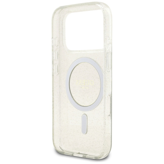 Guess IML Glitter Pearl Strap MagSafe Case for iPhone 17 Pro Max