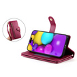 Flip case for iPhone 16, Wallet Zipper Pocket, red