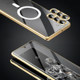 Magnetic Dual Glass MagSafe case for Samsung Galaxy S24+ Plus, gold