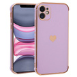 Case for Apple iPhone 11, Electro heart, purple
