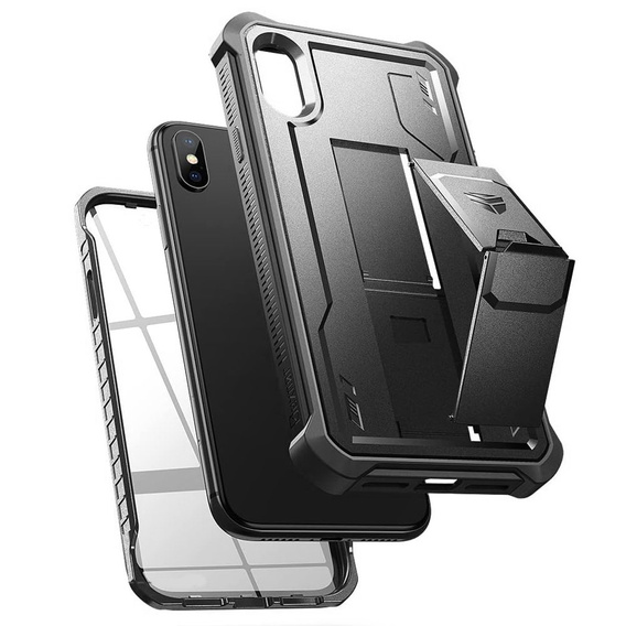 Armored case for iPhone X / XS, Dexnor Full Body, black