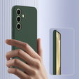 Case for Samsung Galaxy S24 FE, Silicone MagSafe, green