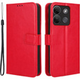 Flip case for Infinix Smart 7 HD 4G, Crazy Horse Wallet, red