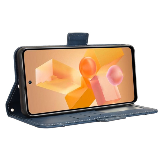 Flip case for Infinix Hot 40i, Card Slot, dark blue