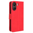 Flip case for Xiaomi Redmi 13C / Poco C65, Card Slot, red