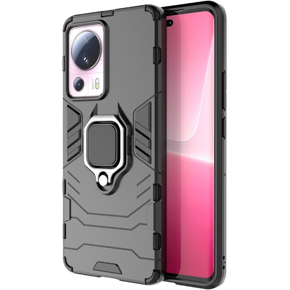 Case for Xiaomi 13 Lite, Kickstand Ring, black