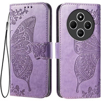 Flip case for Xiaomi Redmi 14C / Xiaomi Poco C75, Butterfly, purple