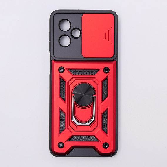 Case for Motorola Moto G54 5G, CamShield Slide, red