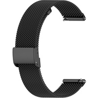 Milanese bracelet 18mm for Garmin Vivoactive 4S, Black