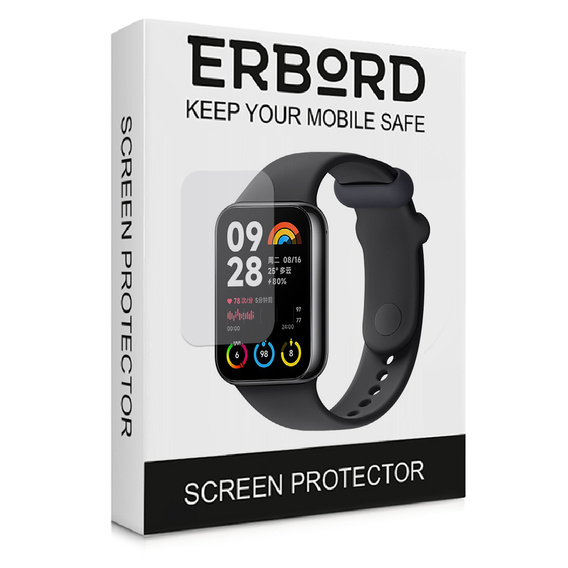 3x ERBORD hydrogel film for Xiaomi Smart Band 8 Pro