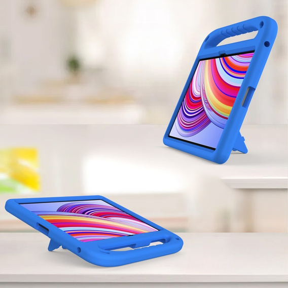 Children's case for Xiaomi Redmi Pad Pro / Xiaomi Poco Pad, with handle, blue