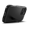 Spigen case for iPhone 16 Pro, Tough Armor Mag MagSafe, black + 9H Tempered Glass