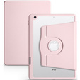 Case for iPad 10.2" 2021/2020/2019 (9/8/7 gen.), with stylus space, 360° rotatable, pink