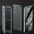 Case for Samsung Galaxy S23 Plus, Magnetic Dual Glass, green