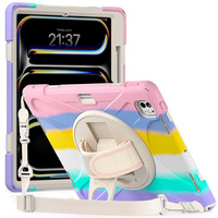 Armored Case for Apple iPad Pro 13" 7 gen. 2024 (A2925, protective 360 with stylus slot, multicolor