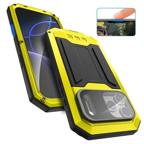 R-JUST armoured case with screen protector and stand for iPhone 17 Pro