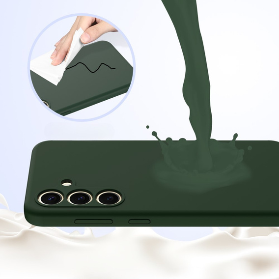 Case for Samsung Galaxy S24 FE, Silicone MagSafe, green