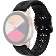 Silicone strap for 22mm Soft Hollowed-out, Black