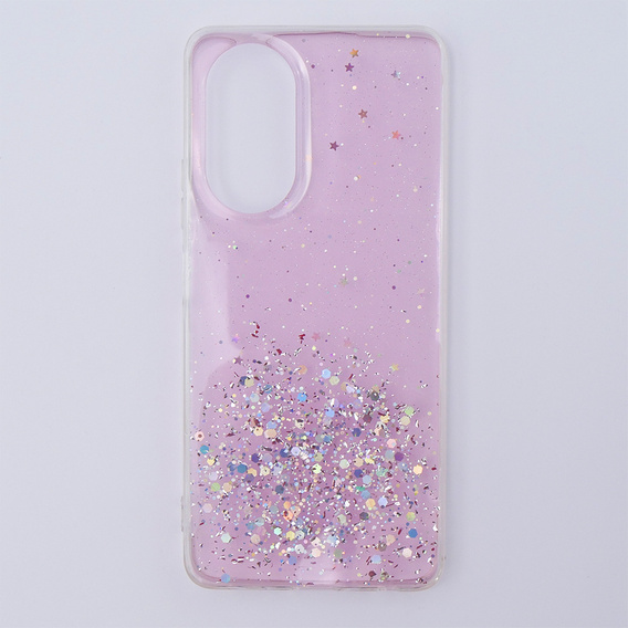Case for Oppo A58 4G, Glittery, pink