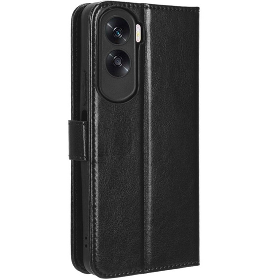 Flip case for Honor 90 Lite 5G, Crazy Horse Wallet, black