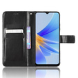 Flip case for Oppo A17, Crazy Horse Wallet, black