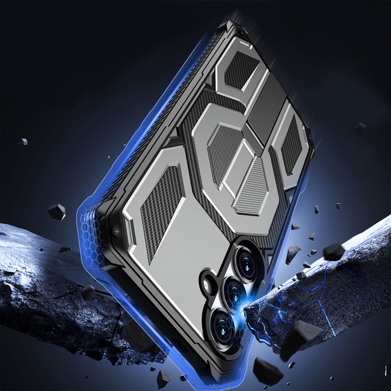 MagSafe-compatible protective case with stand for Samsung Galaxy S25 FE