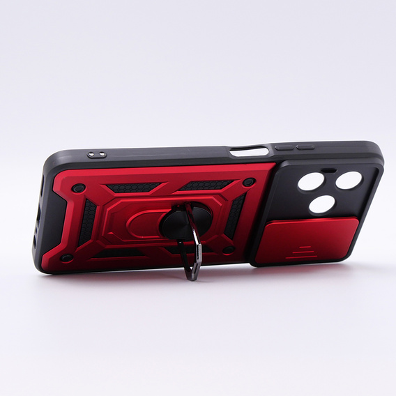 Case for Oppo A98 5G, CamShield Slide, red